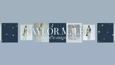 Blue Modern Fashion YouTube Kanal Kunst