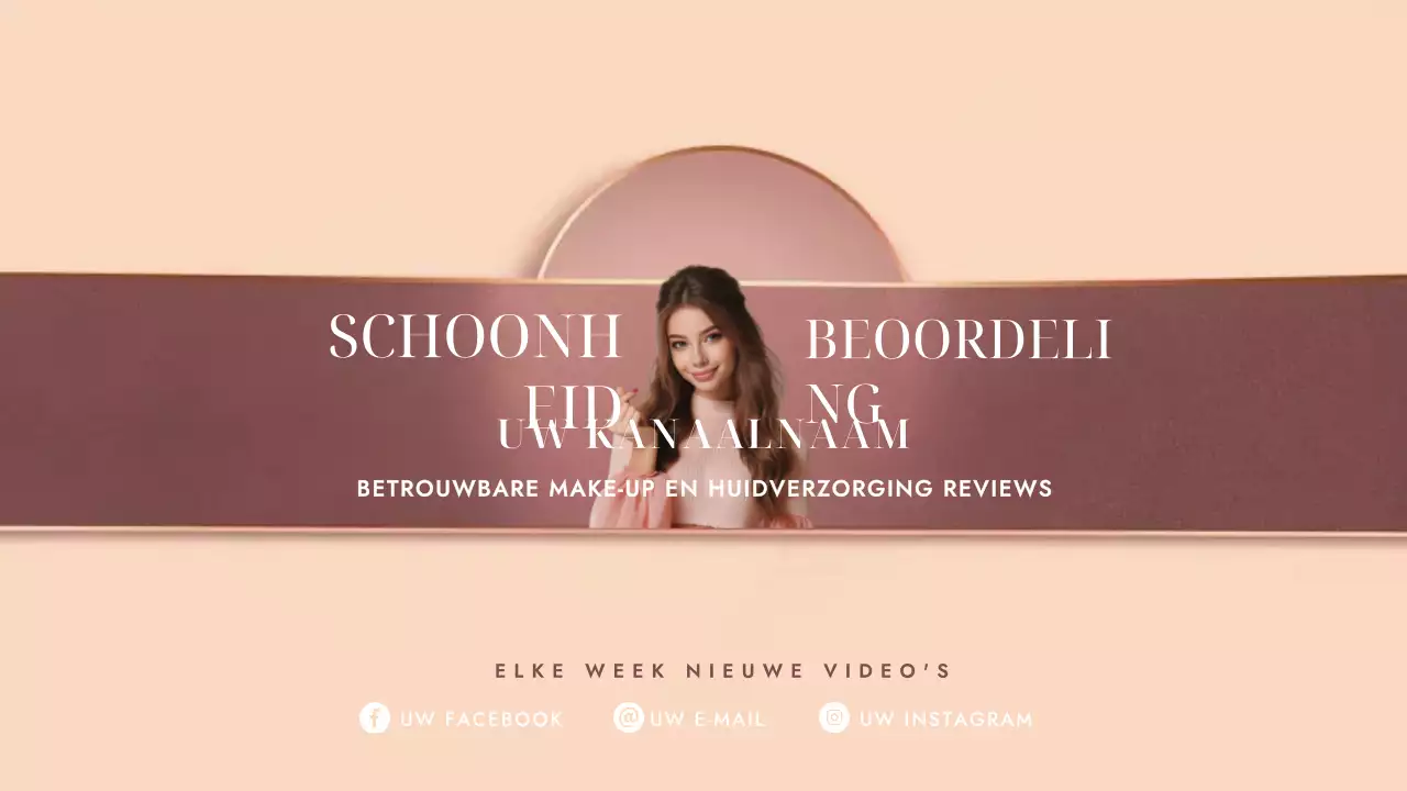 Beige Elegante Schoonheidsaankondiging