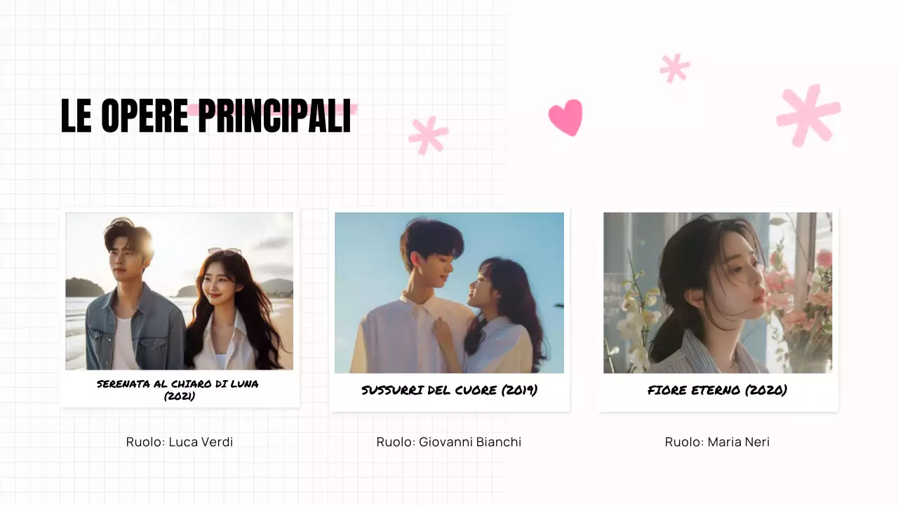 ESTETICA TRENDY ELEGANTE K-DRAMA PITCH DECK ATTRICE PRESENTAZIONE