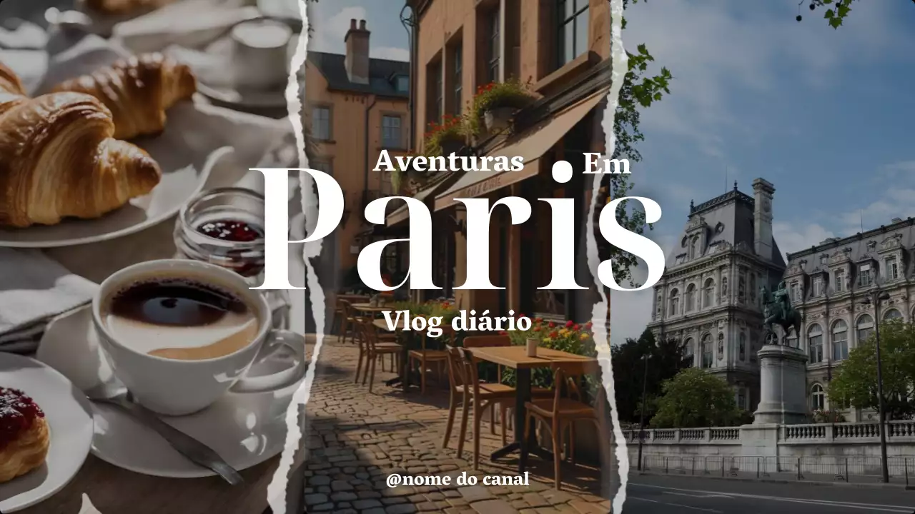 bege azul aventuras em Paris vlog estilo moderno