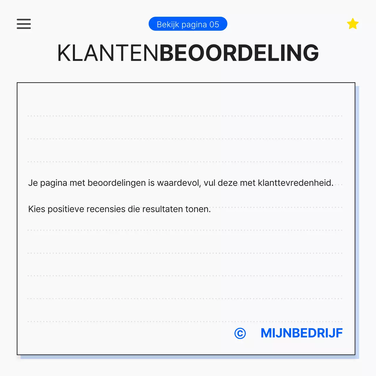 Zwart Modern Advertentieoverzicht