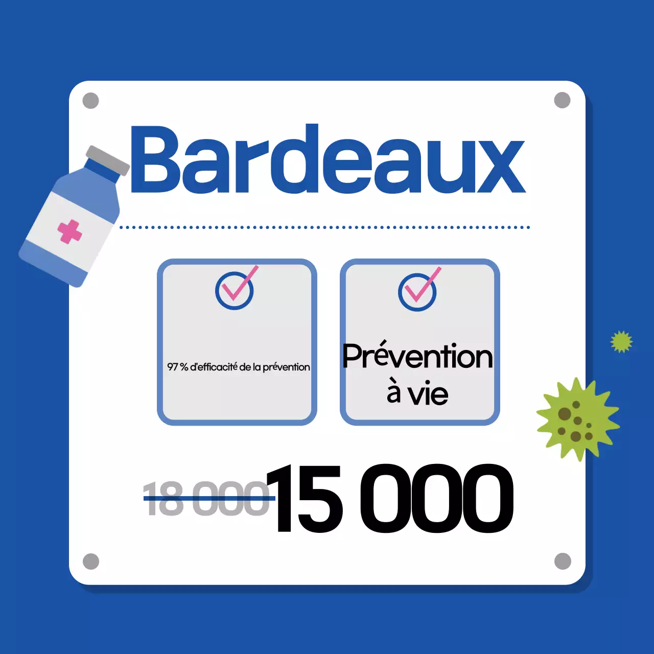 Guide de vaccination simple et gris