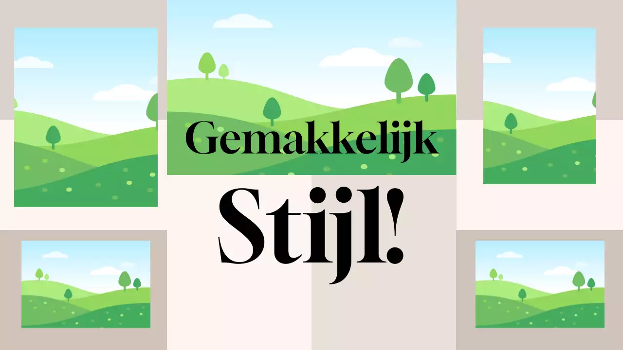 Beige moderne mode advertentie