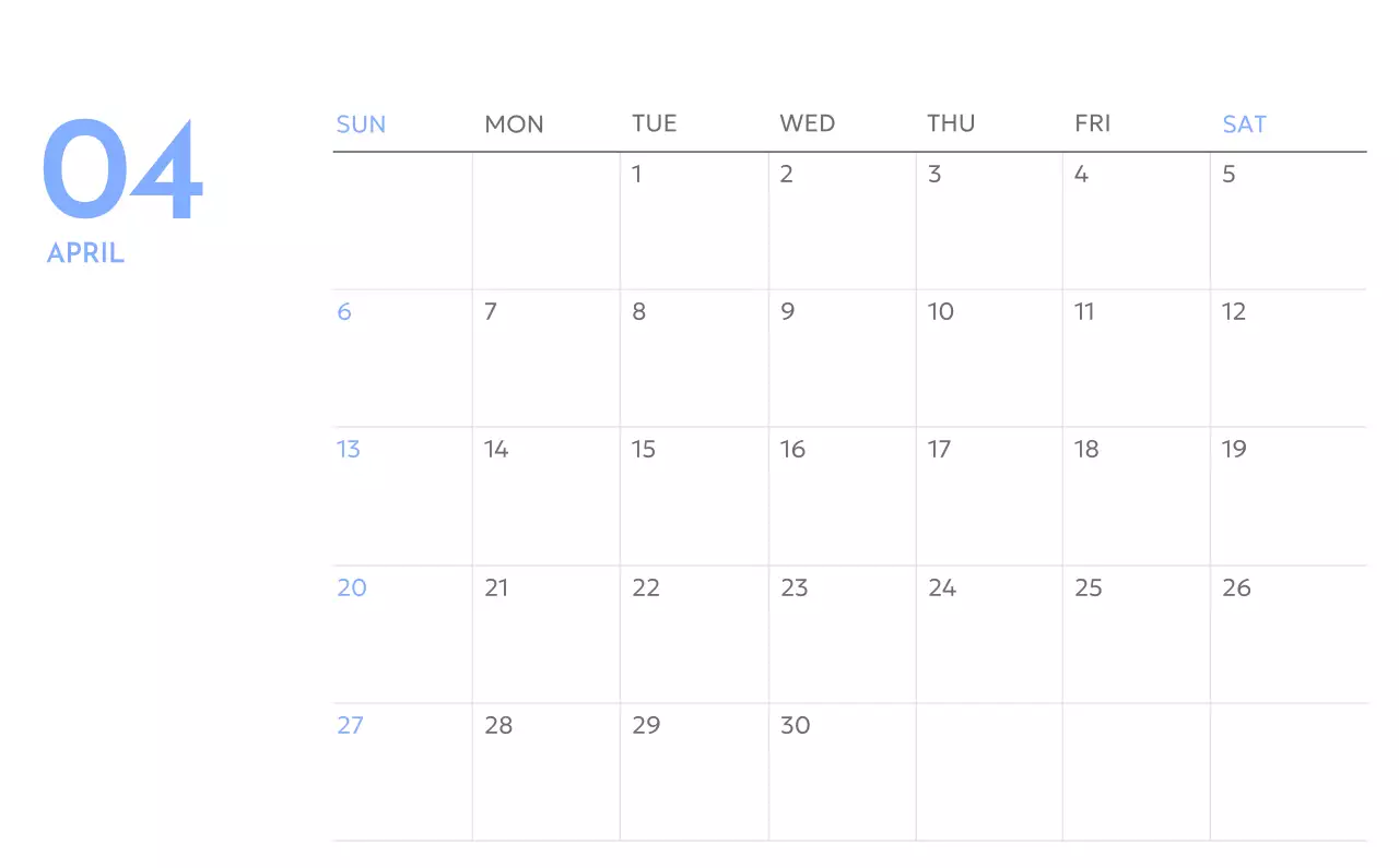 Kalender pelacak sasaran foto dengan percikan warna biru