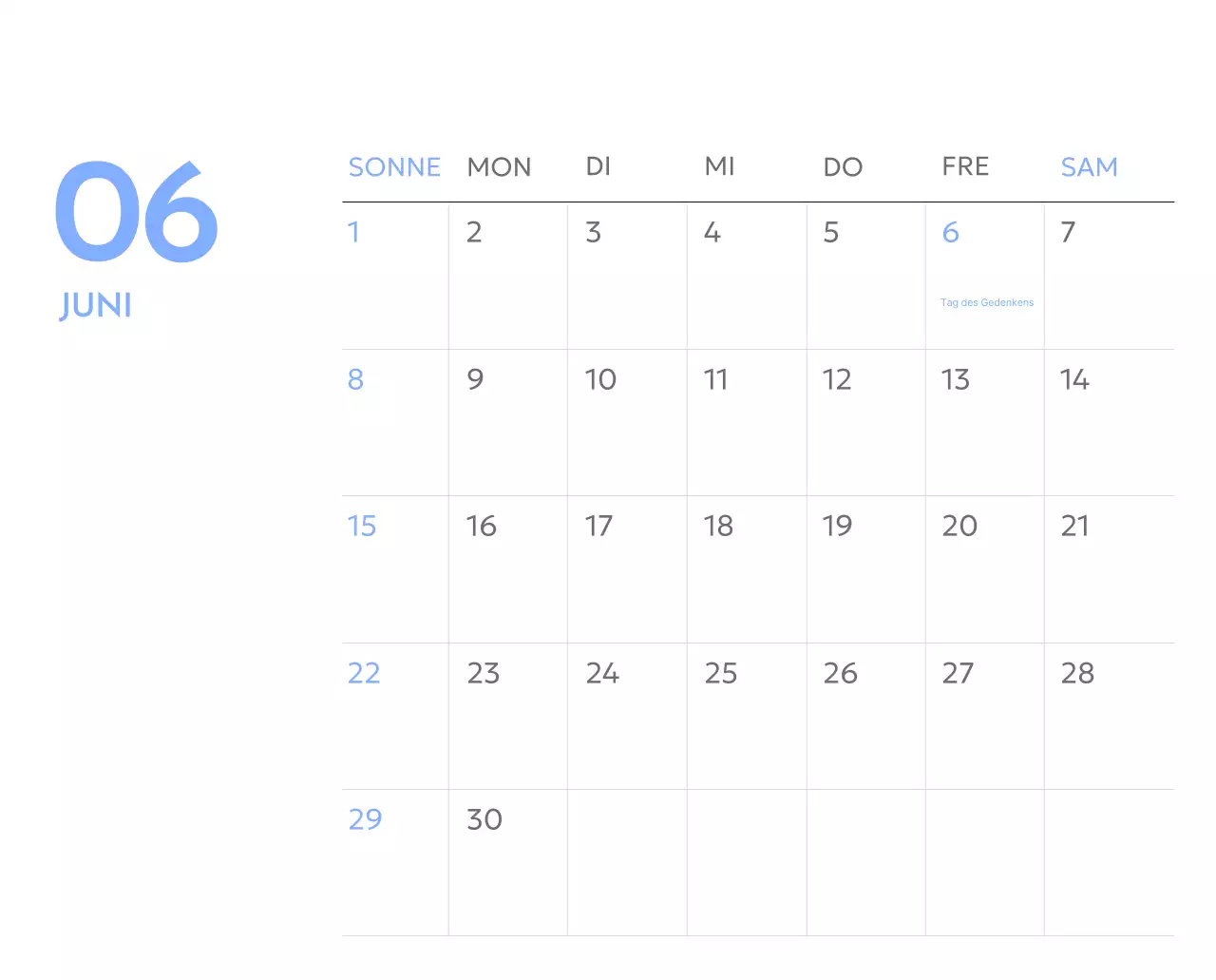 Foto-Zielverfolgungskalender mit einem Hauch von Blau