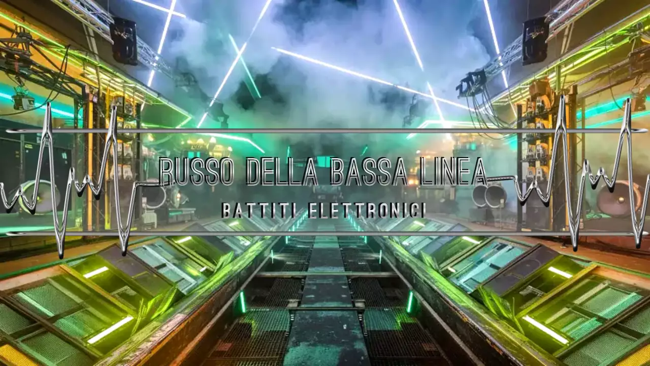 Promozione della musica moderna al neon