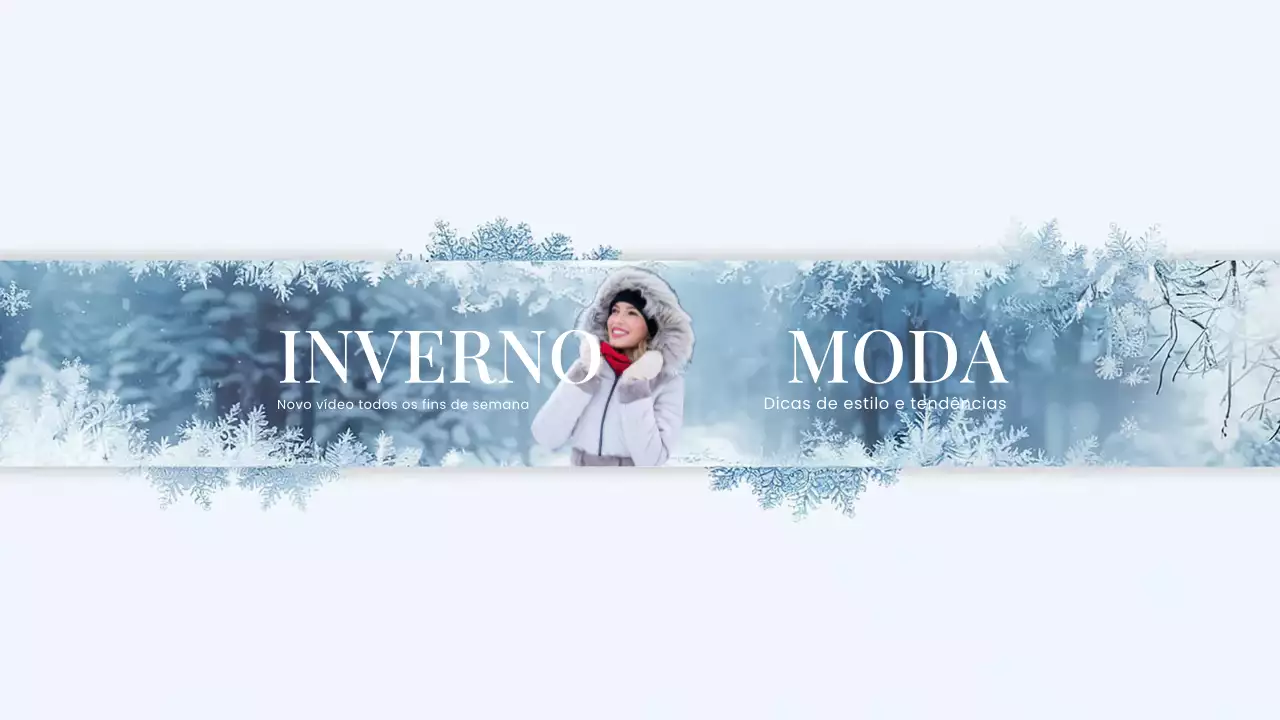 Azul Moda moderna de inverno Arte do canal YouTube