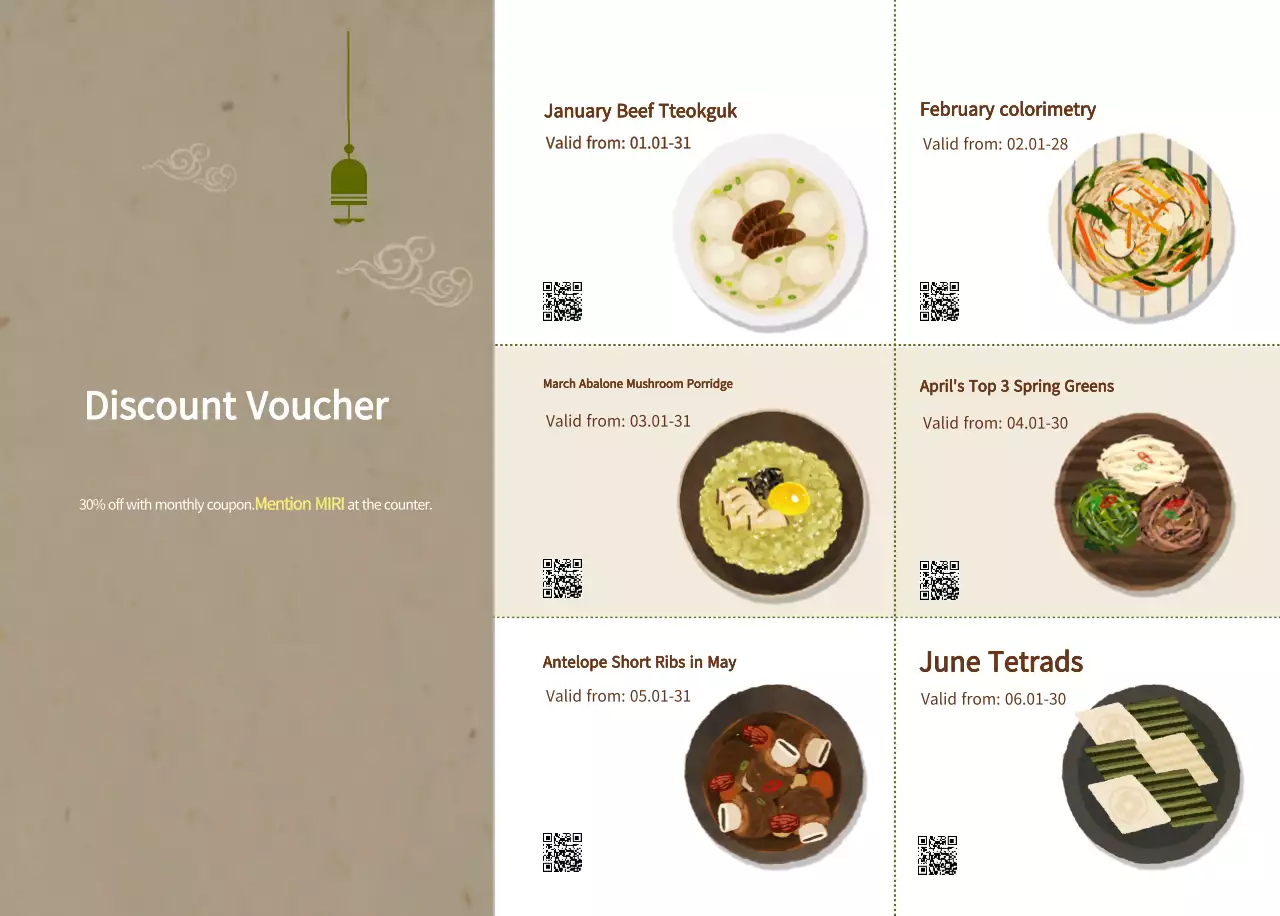 Kalender Makanan Tradisional Krem