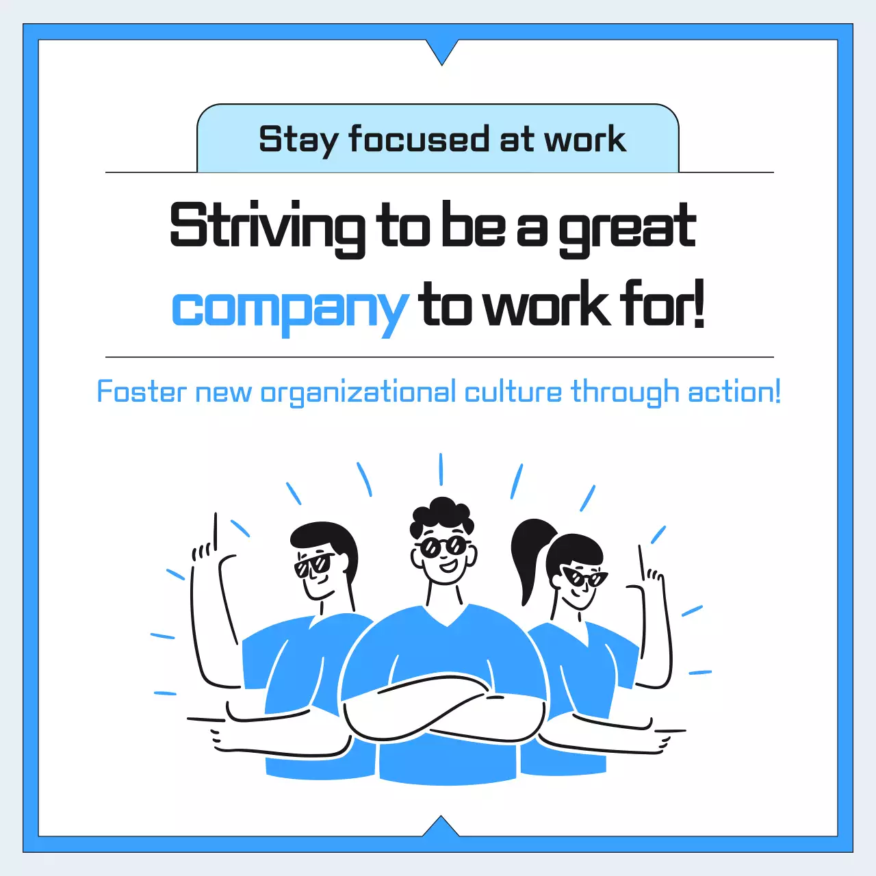 Guia de local de trabalho moderno azul Carrossel do Instagram