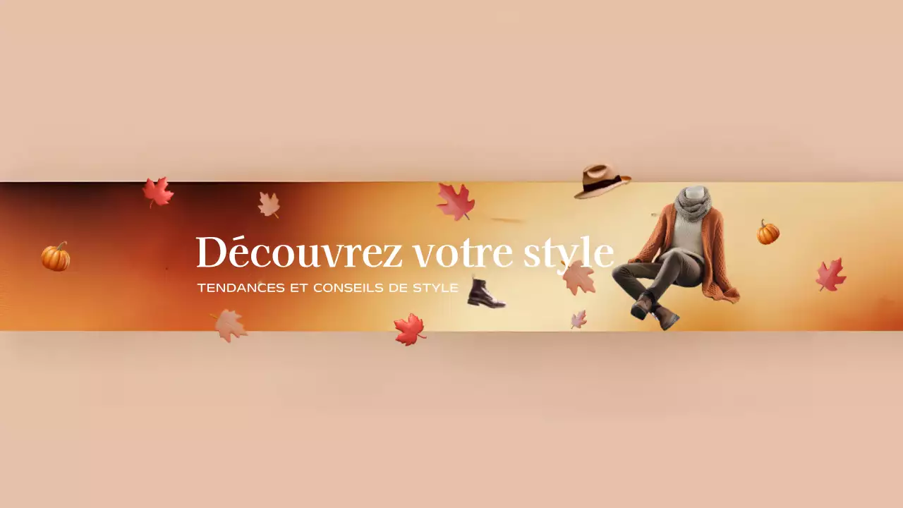 Beige Modern Fashion Guide YouTube Channel Art