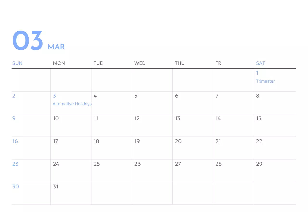 Kalender pelacak sasaran foto dengan percikan warna biru