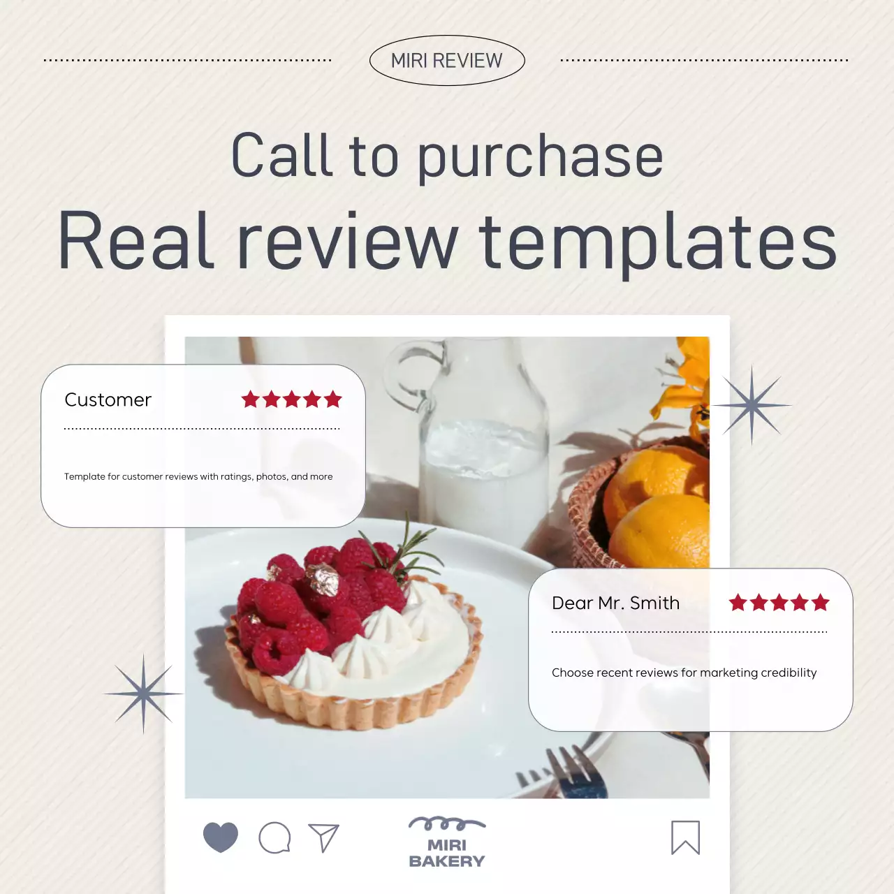 Beige Modern Review Promotion Instagram Carousel