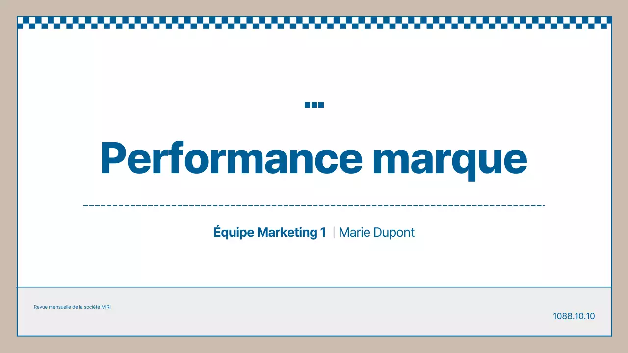 Rapports de marketing Blue Basic