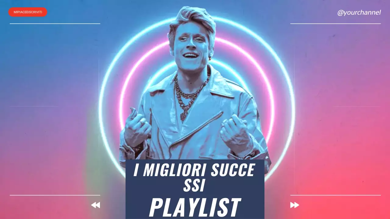playlist di musica retrò al neon