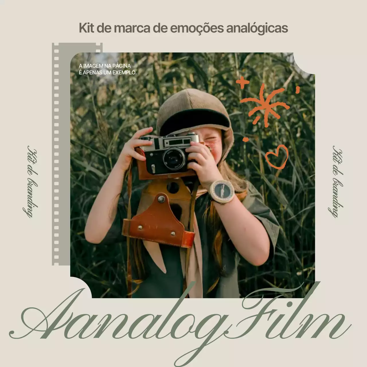 Promova a sua marca com o toque vintage e analógico do caqui