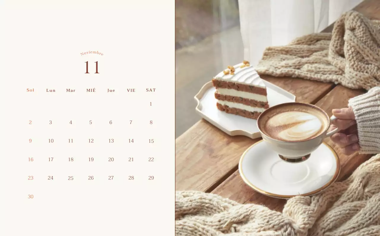 Promover Beige Vintage Cafe