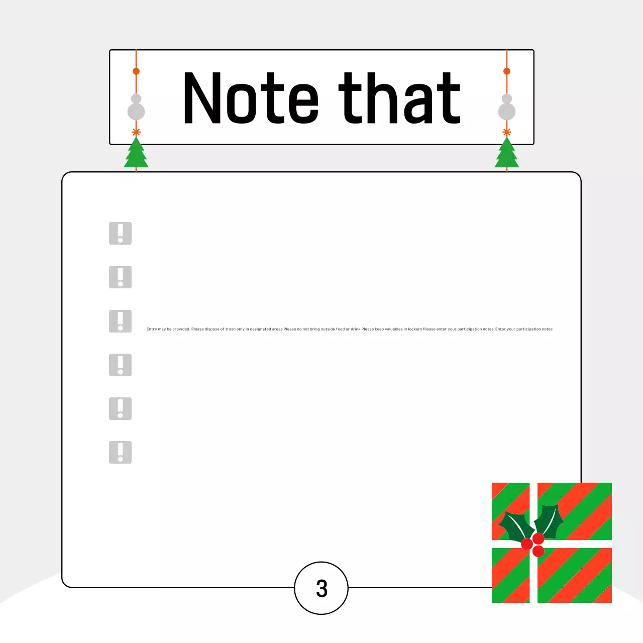 Sự kiện quảng cáo Giáng sinh tối giản màu trắng Instagram Carousel