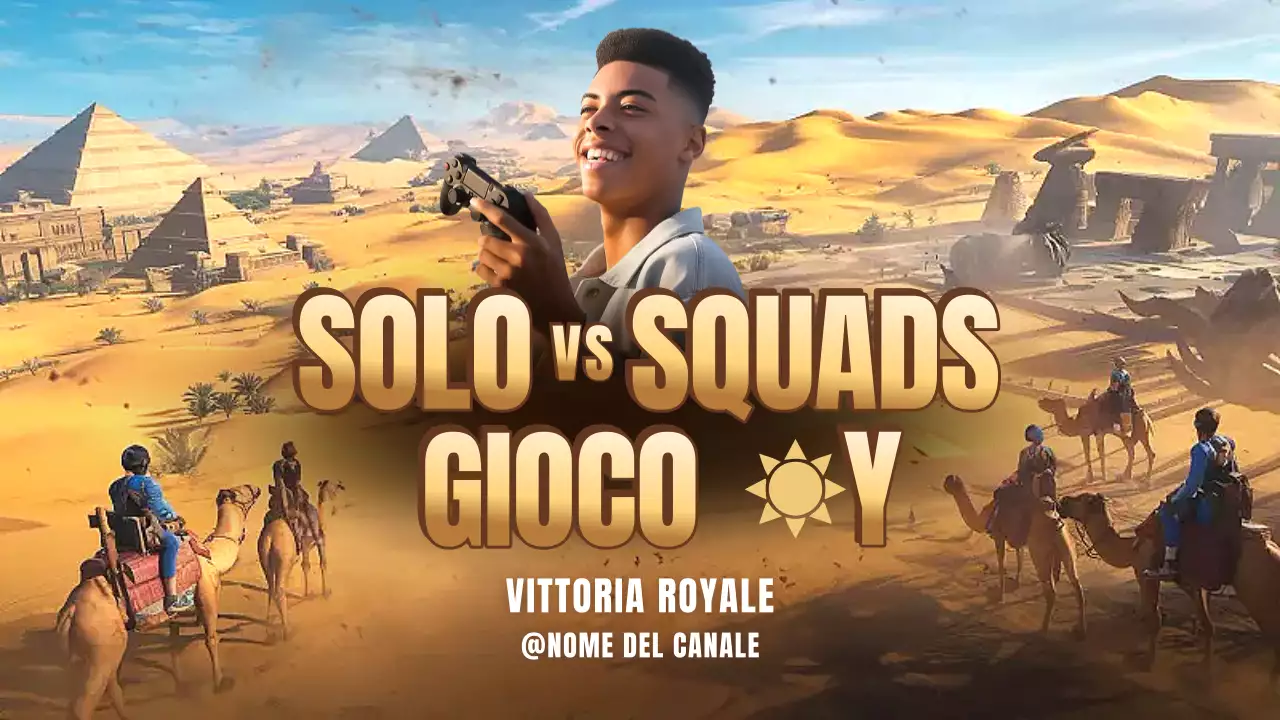 Pubblicità di gioco moderna blu