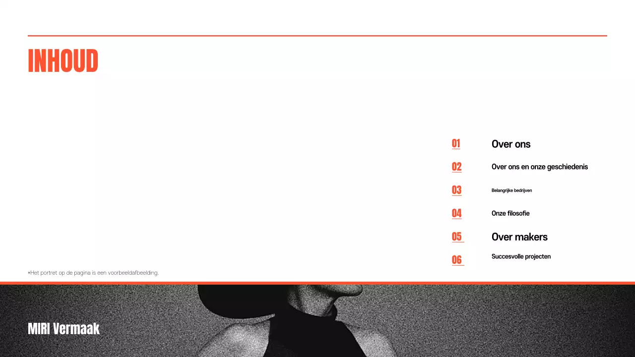 Promoot oranje retro en kitscherig entertainment