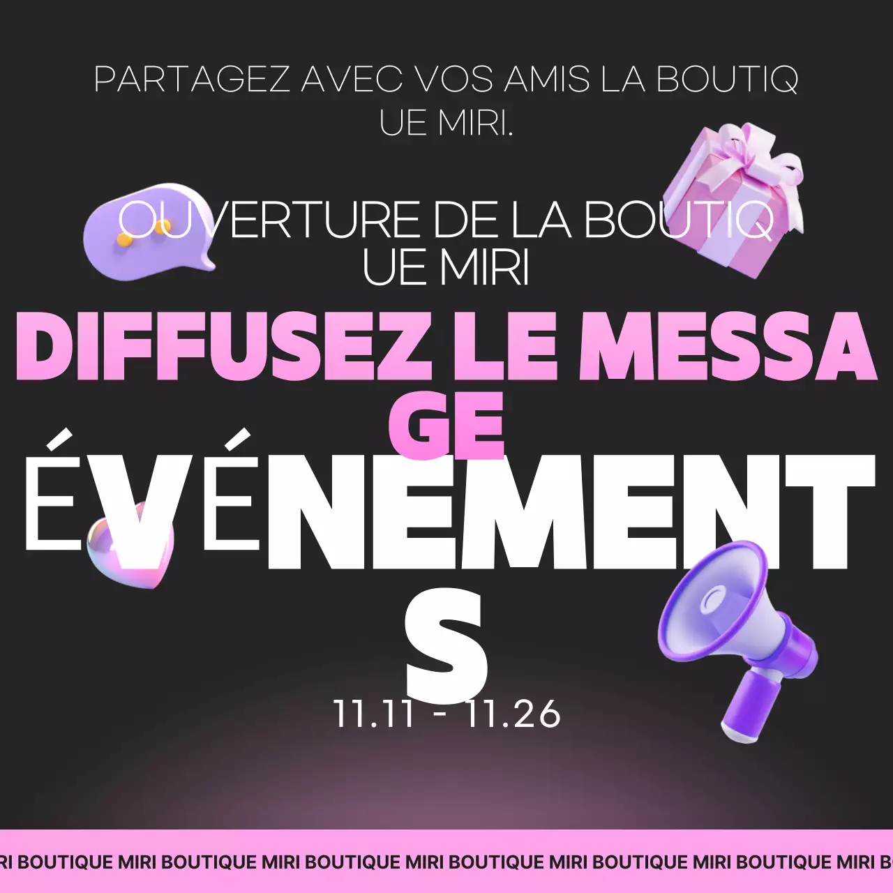 Promouvoir votre événement black pop