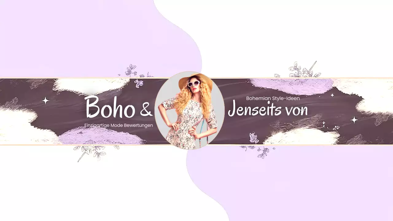 Lila Bohème Mode Youtube Kanal Kunst