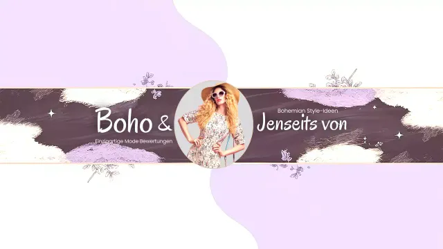 Lila Bohème Mode Youtube Kanal Kunst