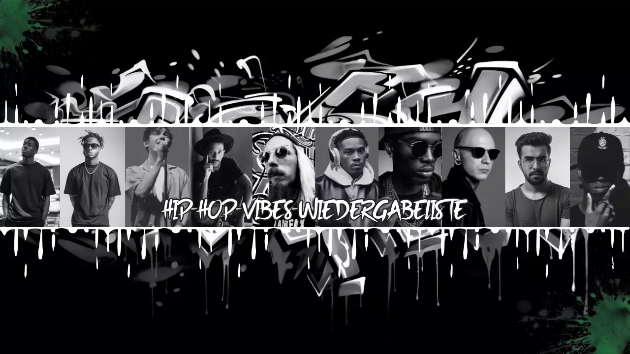 Schwarze Graffiti-Hip-Hop-Playlist
