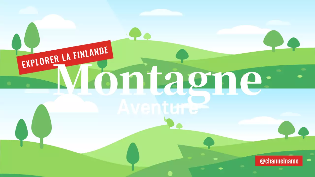 vert bleu aventure voyage vlog style moderne