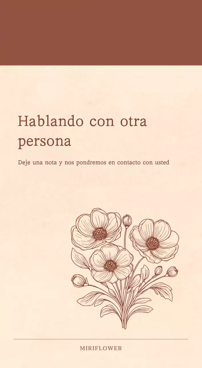 Un calendario sentimental de floristería en papel de lana marrón claro y marrón concepto