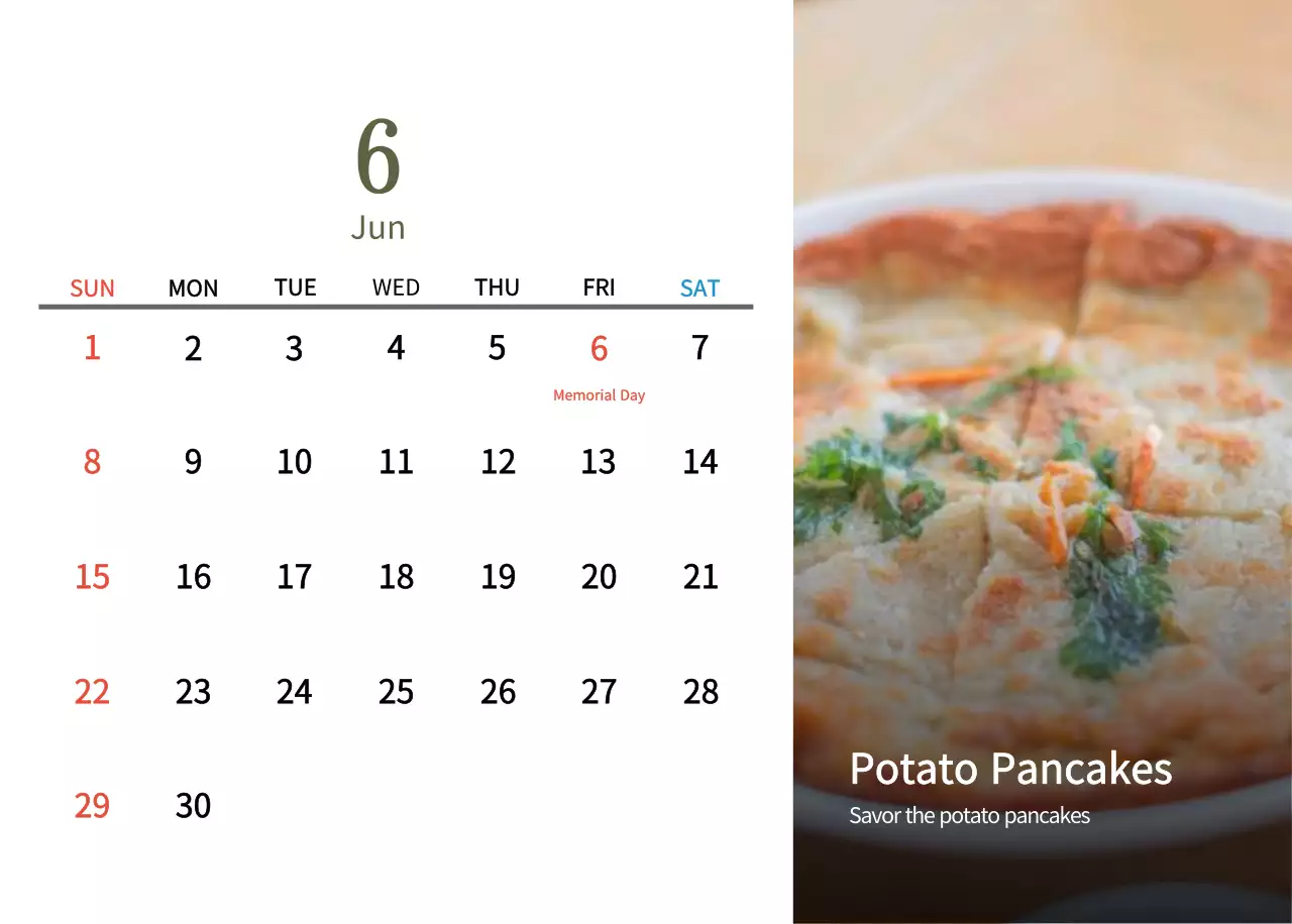 Kalender Makanan Tradisional Krem