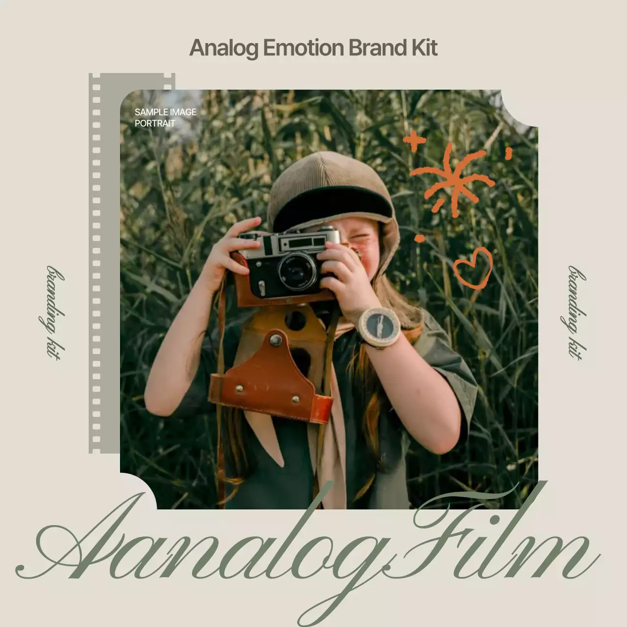 Beige Vintage Film Branding Instagram Carousel