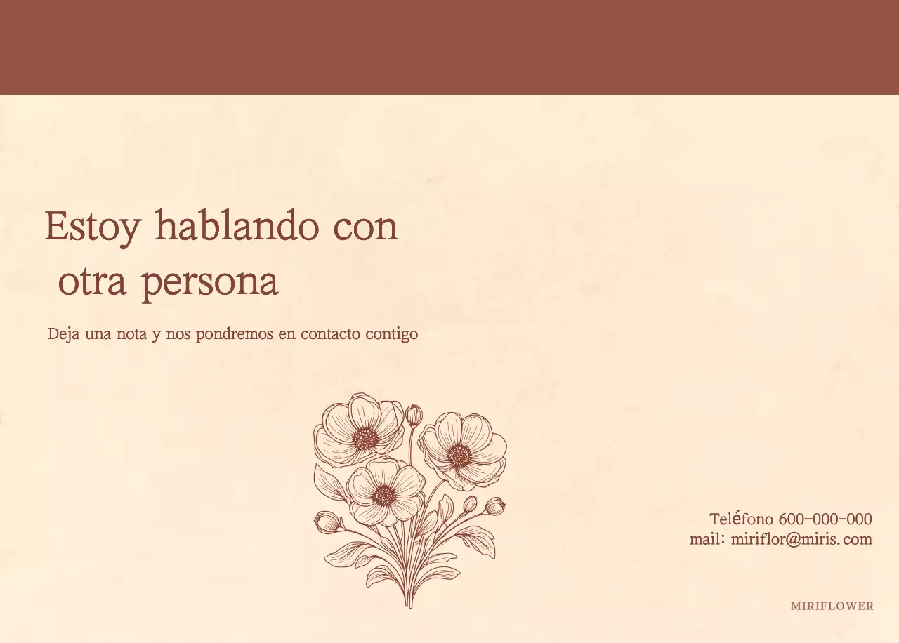 Un calendario sentimental de floristería en concepto de papel tejido marrón claro y marrón