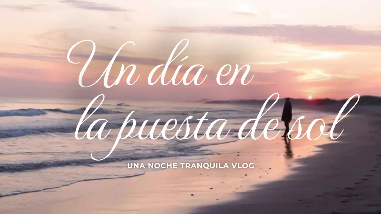 estética rosa puesta de sol vlog