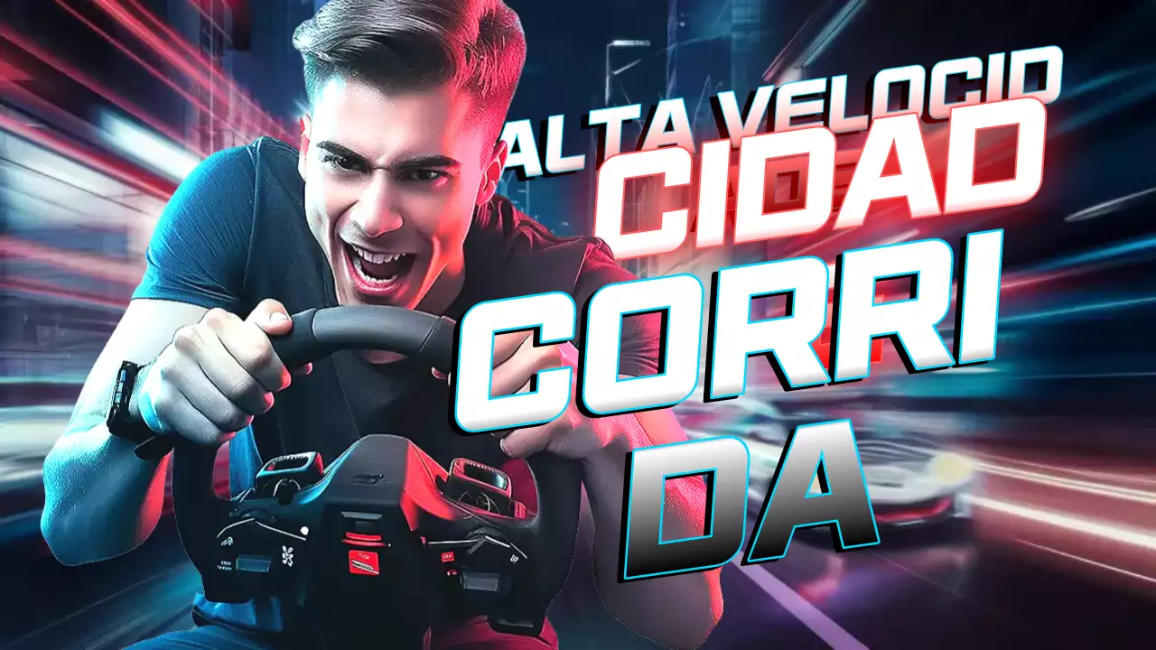 Anúncio de corrida moderno azul