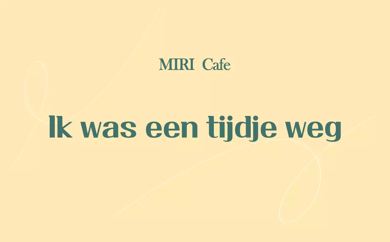 Een moderne cafékalender met aanbevelingen voor de drank van de maand