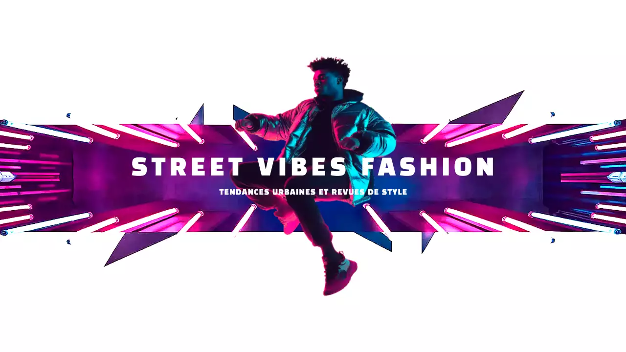 publicité pour la mode urbaine au néon