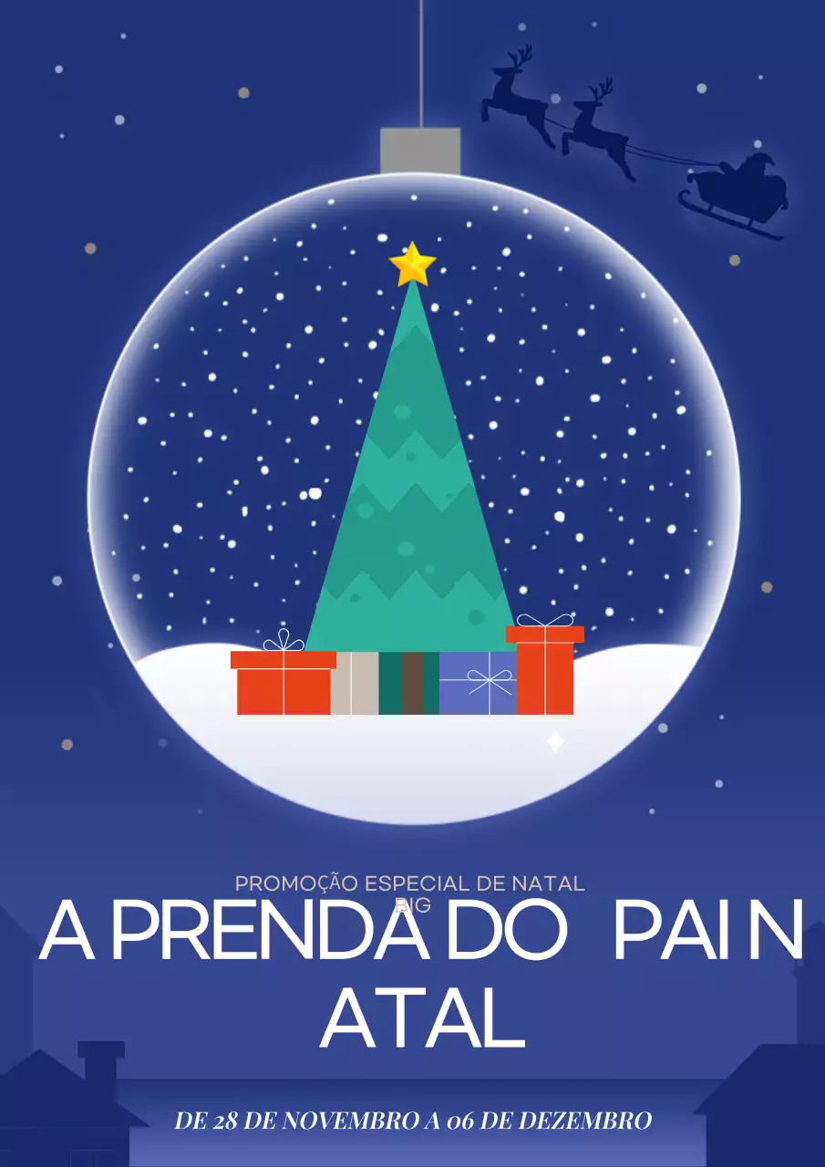 promoção de Natal moderna azul