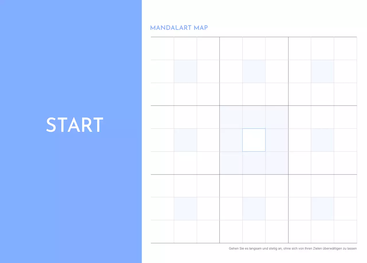 Foto-Zielverfolgungskalender mit einem Hauch von Blau