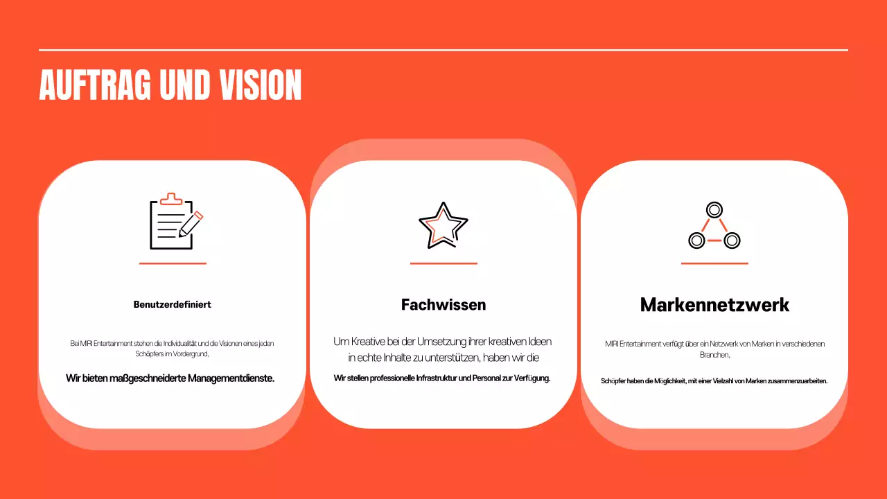 Förderung der orangefarbenen Retro- und Kitschunterhaltung