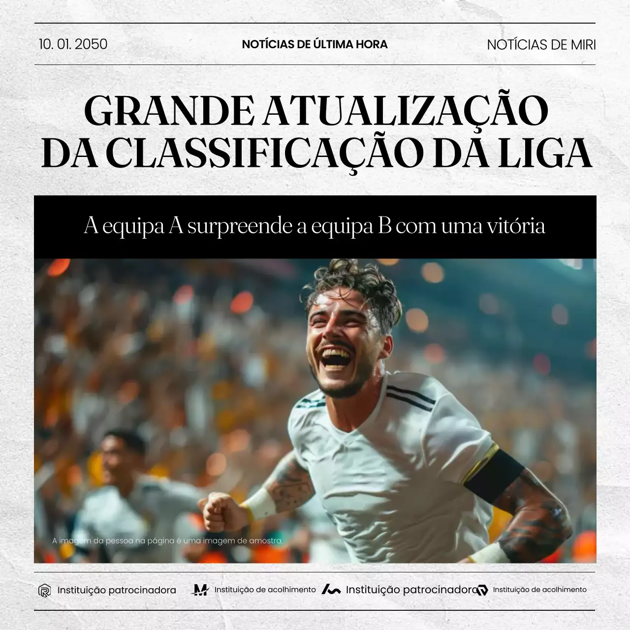 anúncio de desporto moderno negro