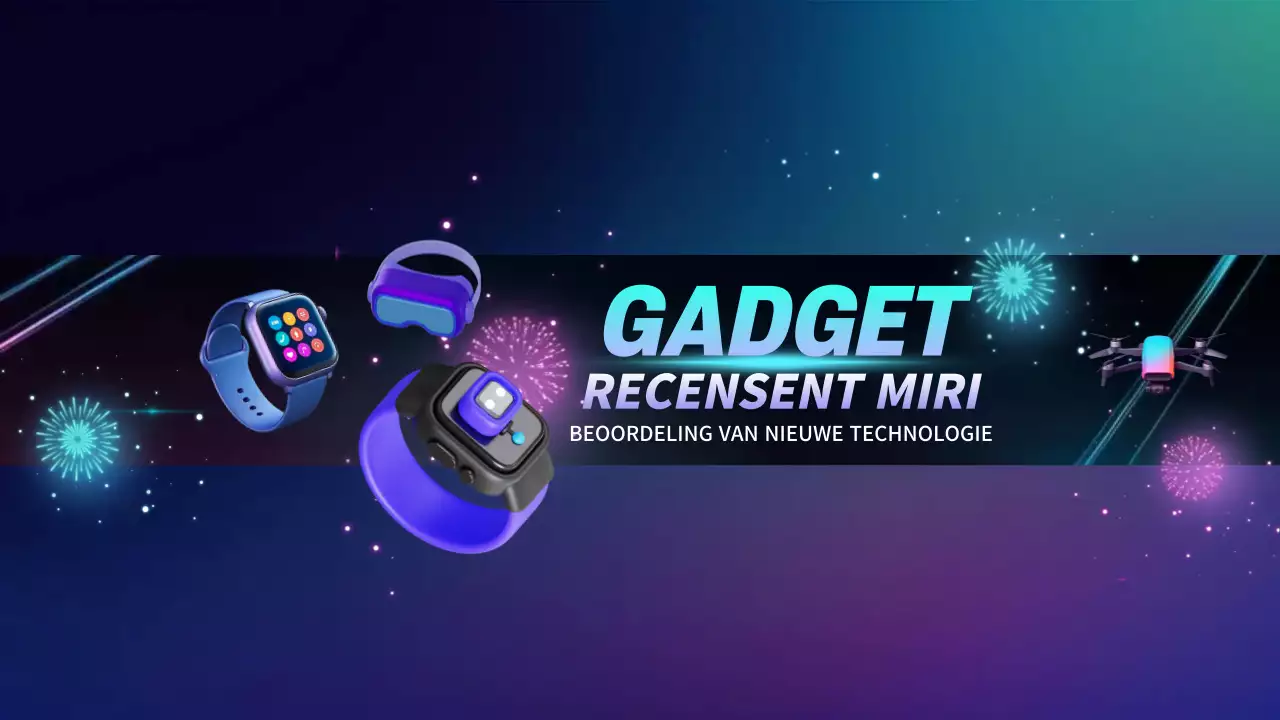 Blauw Modern Gadget Promotie