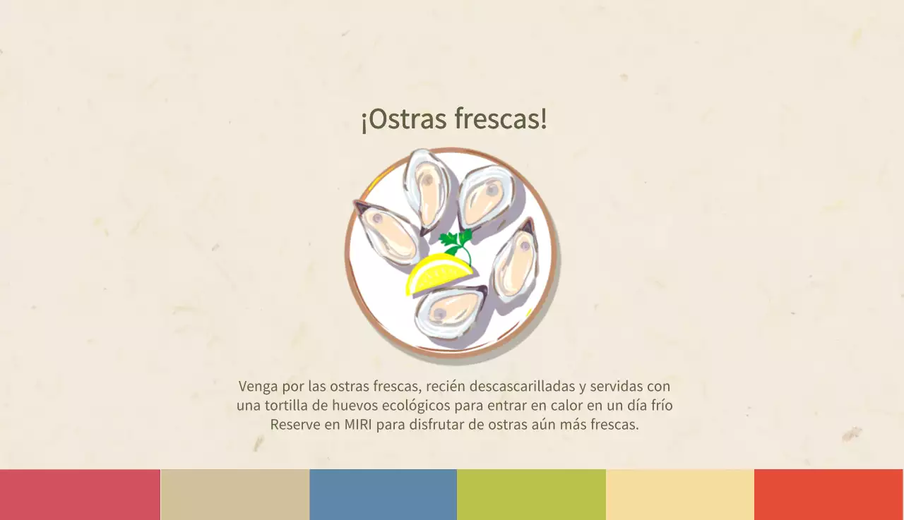 Calendario de comidas tradicionales en beige