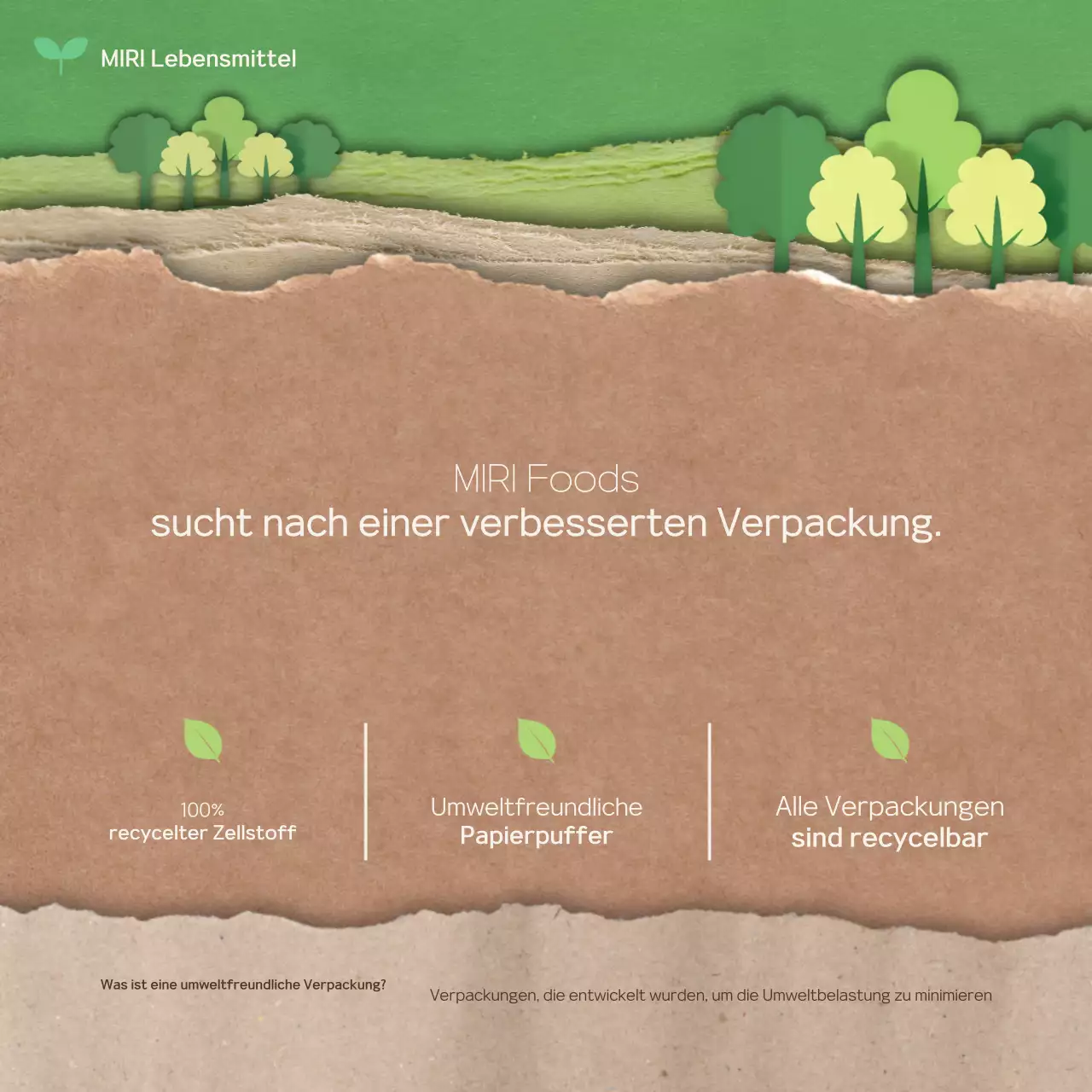 Grüne Naturschutzwerbung
