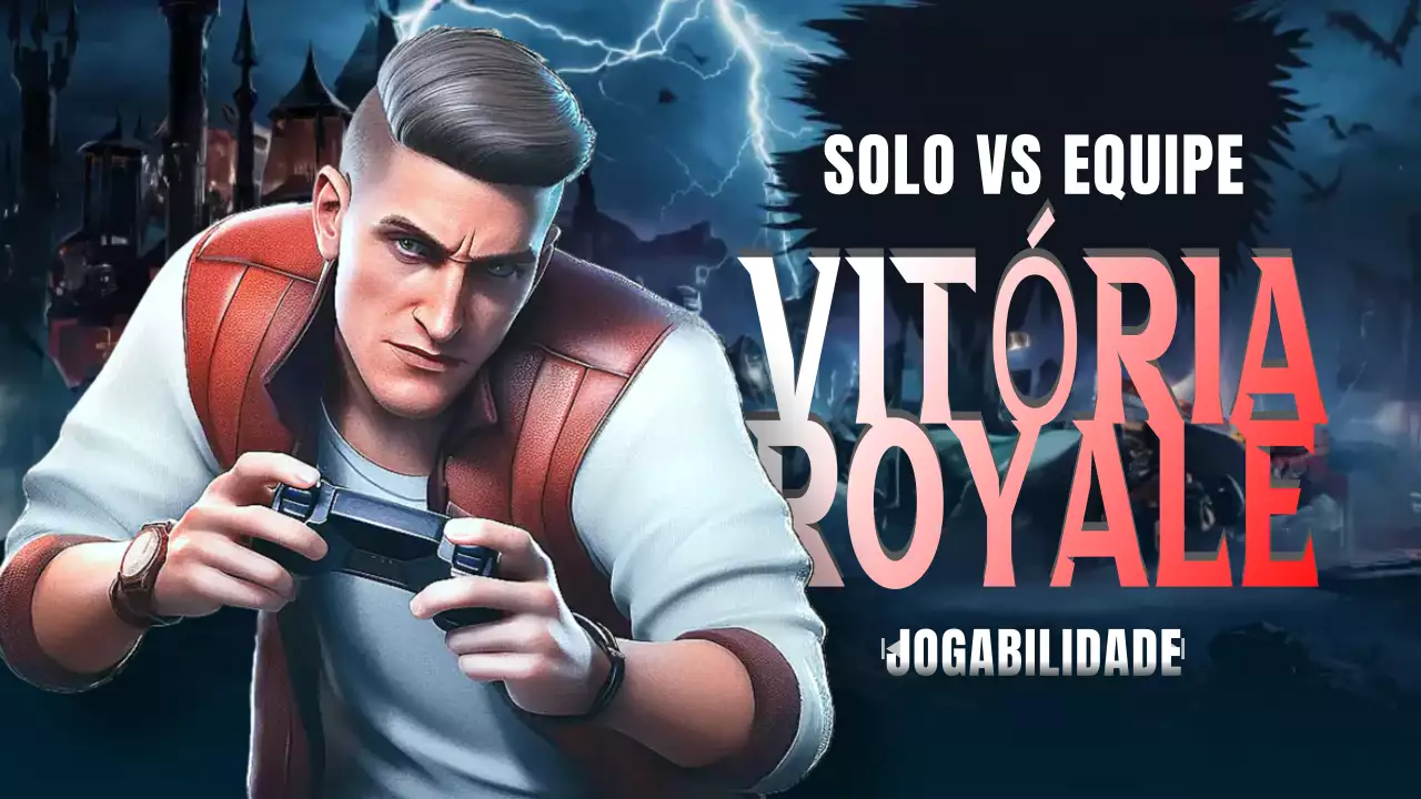 Anúncio de jogos moderno e colorido