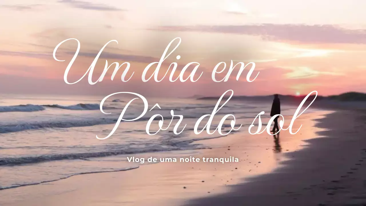 vlog do pôr do sol estético cor-de-rosa