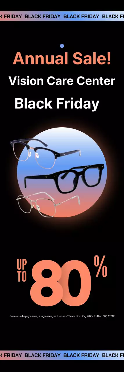 Optician Black Modern Black Friday