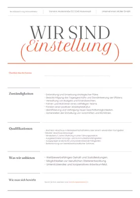 orange modern Einstellungsanzeige