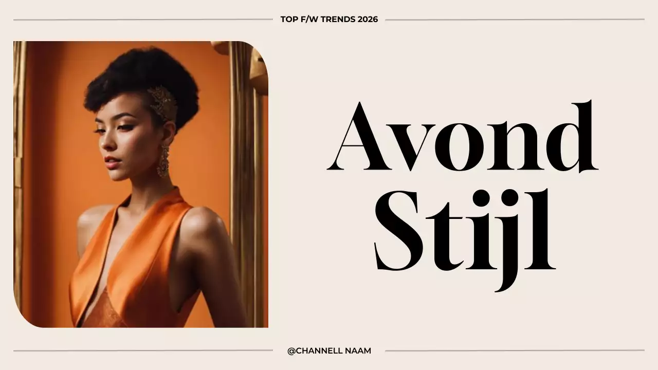 Oranje Elegante Mode Aankondiging