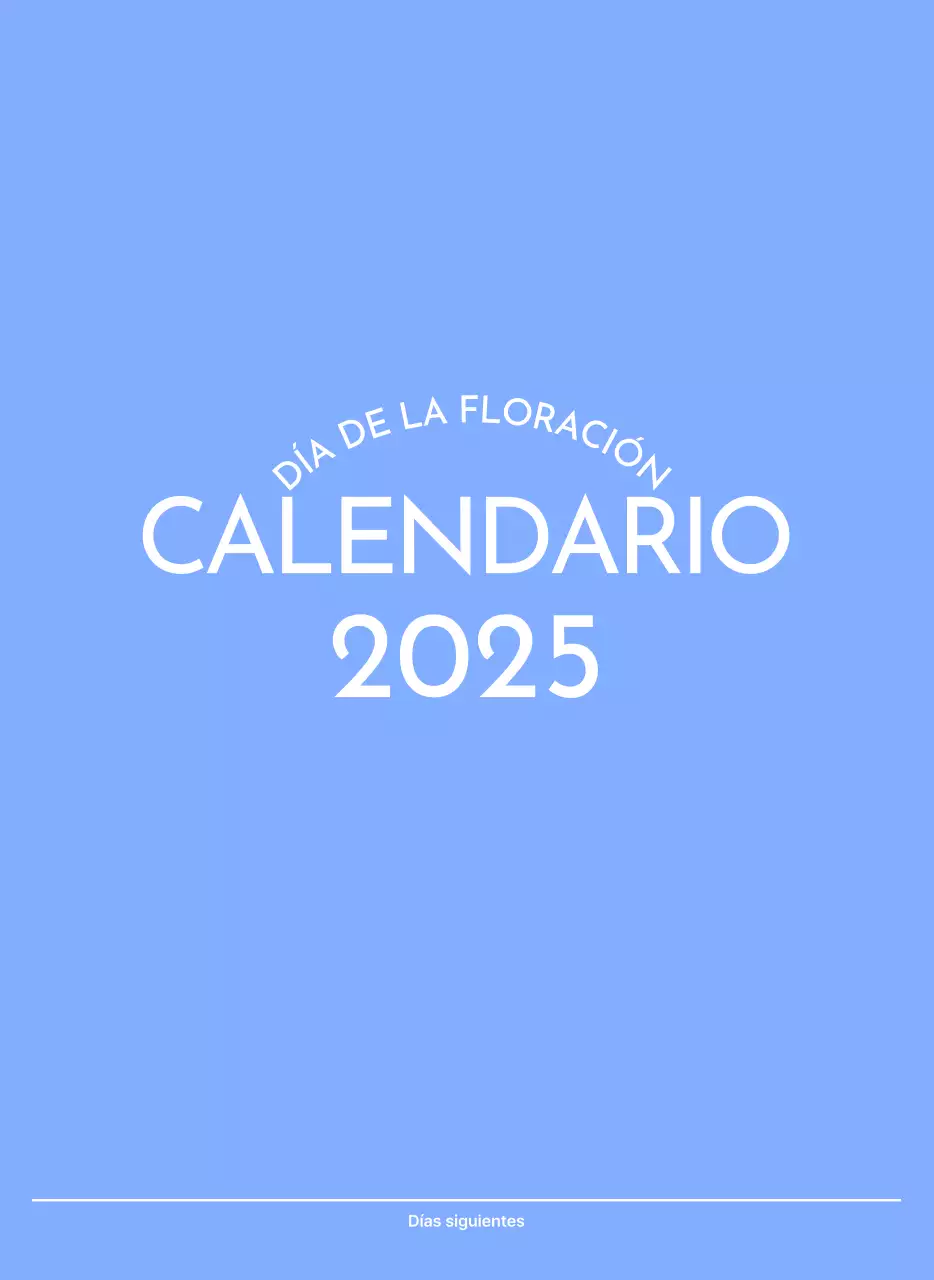 Calendario fotográfico de seguimiento de objetivos con un toque de azul