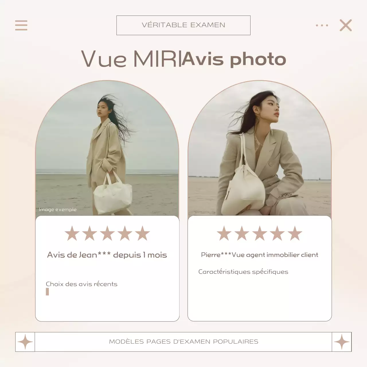 Promote Beige Modèle de revue moderne